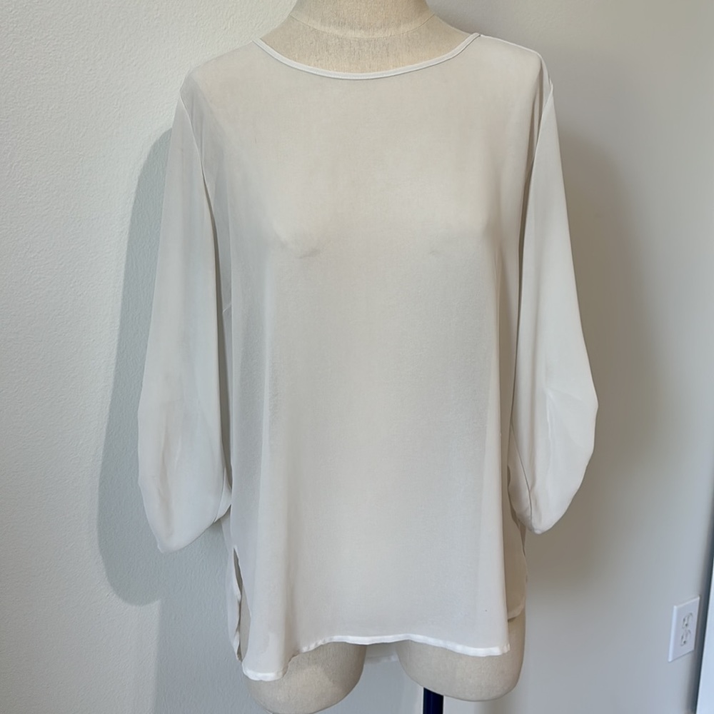 Pleione White Sheer Top - XL